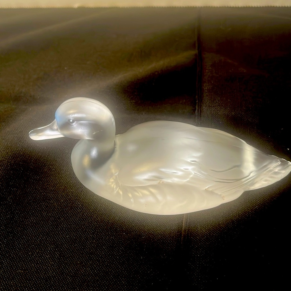 ⭐️Vintage 1980’s original Fenton Wild Duck satin art glass figurine. Rare find